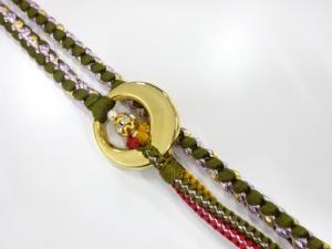 未使用品　正絹　振袖用　手組帯締め